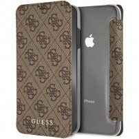 Guess, Torba za knjige Charms za iPhone XS Max - rjava