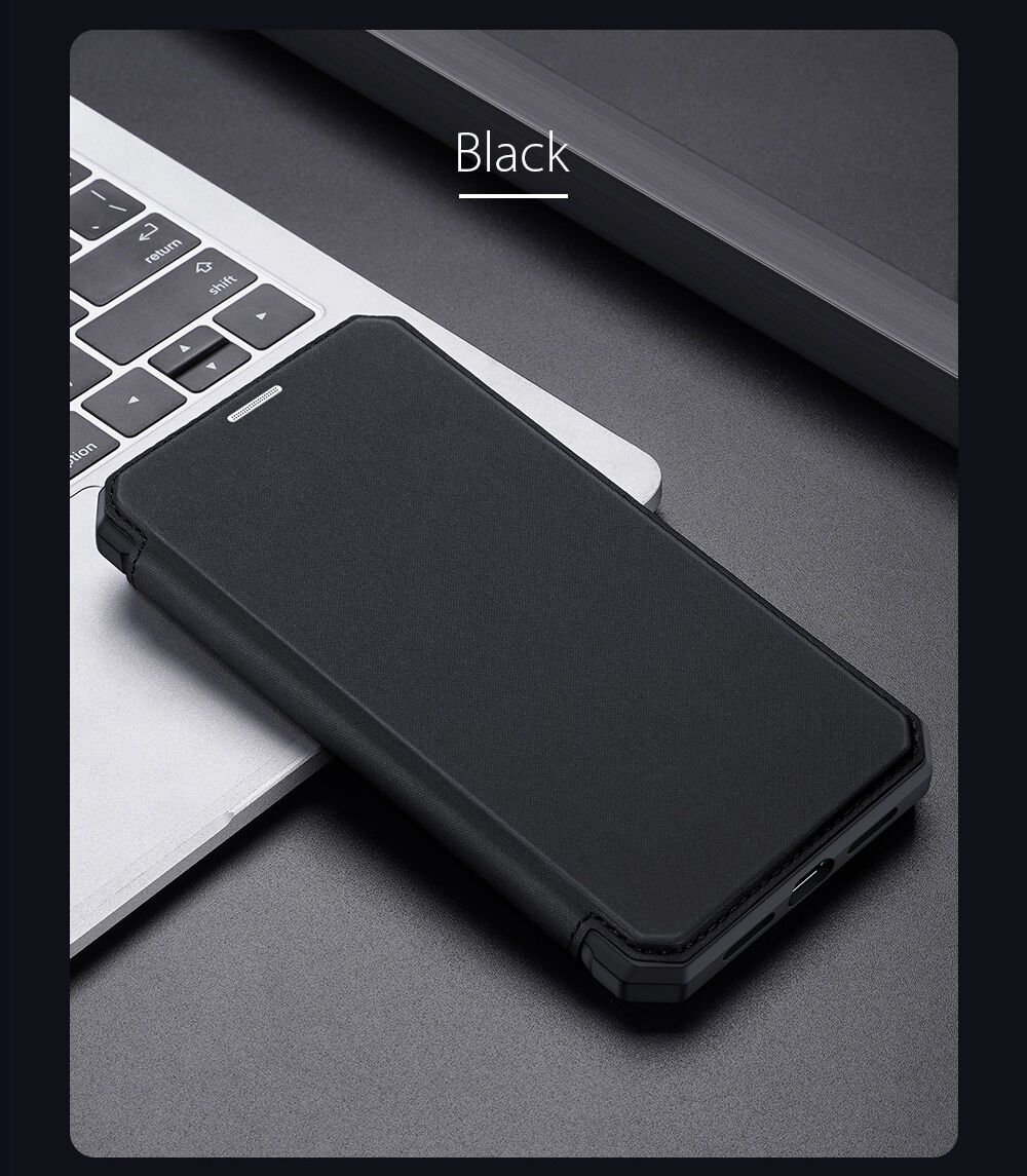 Dux Ducis flip etui z režo za kartice za iPhone XR - modro