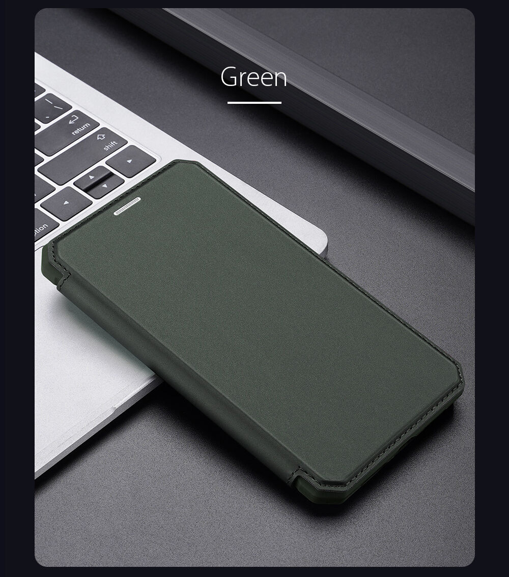 Dux Ducis flip etui z režo za kartice za iPhone XR - modro