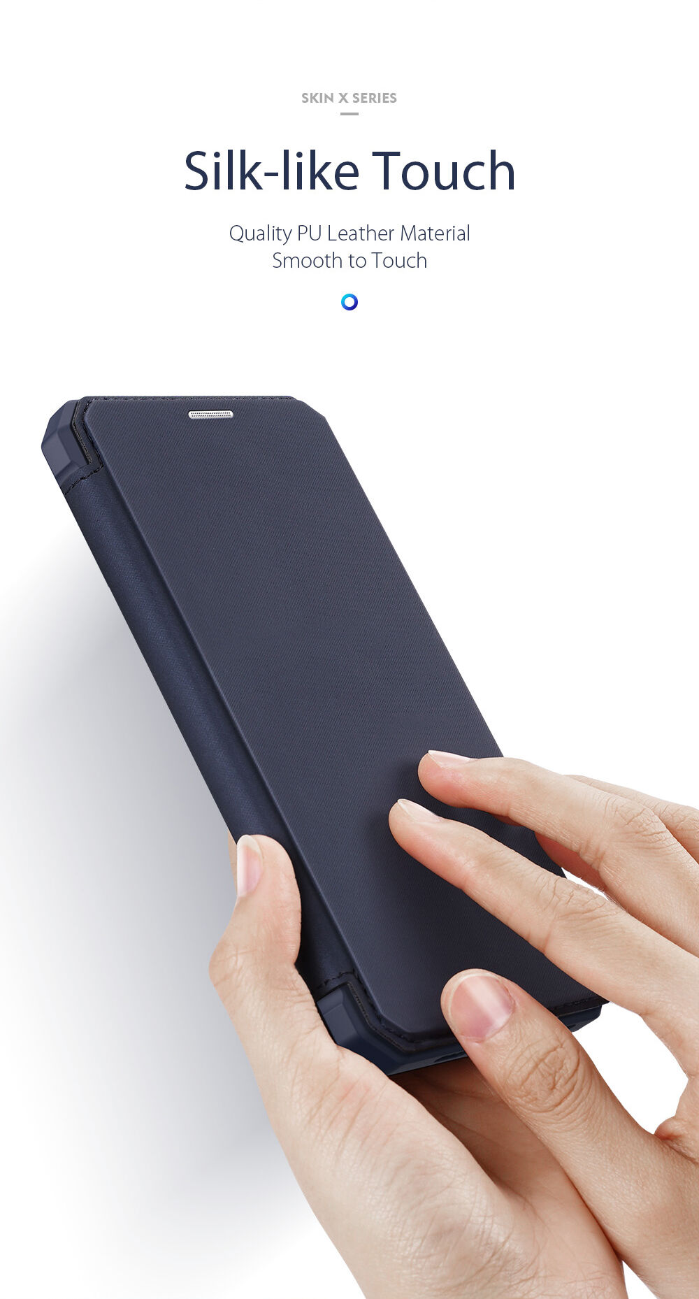 Dux Ducis flip etui z režo za kartice za iPhone XR - roza
