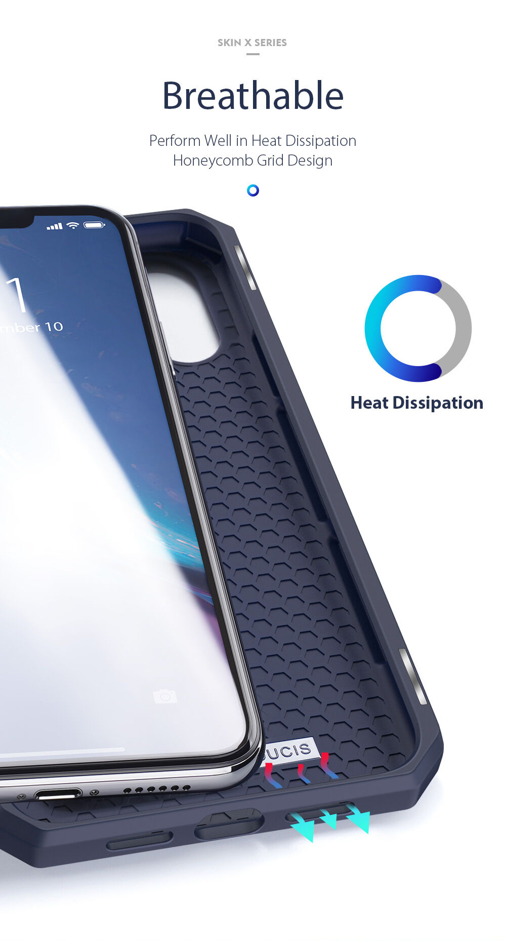 Dux Ducis flip etui z režo za kartice za iPhone XR - črna