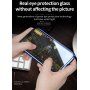 Ovitek s kovinskim okvirom in kaljenim anti-blue-ray steklom za sprednjo in hrbtno stran iPhone X / XS - zlati