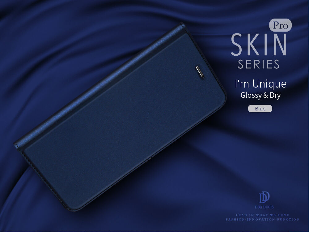 Prevlečna torba Dux Ducis s stojalom za iPhone 7 Plus / 8 Plus - temno modra