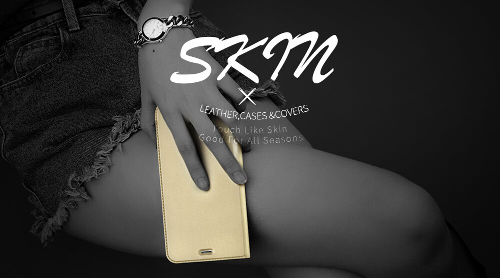 Prevlečna torba Dux Ducis s stojalom za iPhone 7 Plus / 8 Plus - temno modra