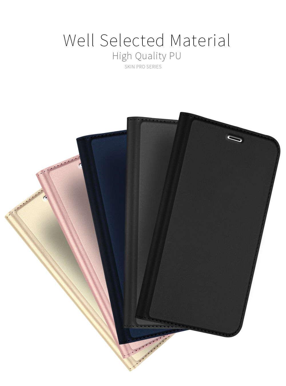 Prevlečna torba Dux Ducis s stojalom za iPhone 7 Plus / 8 Plus - temno modra