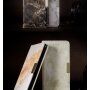 Flip etui z marmornatim vzorcem za iPhone SE (2020/2022)/8/7 - siva