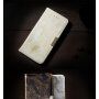 Flip etui z marmornatim vzorcem za iPhone SE (2020/2022)/8/7 - črna