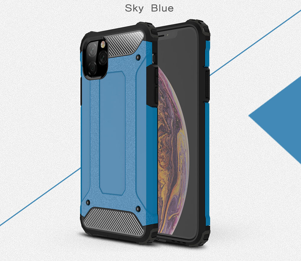 Odporen Armor pokrov iPhone 11 Pro Max - mornarsko modra