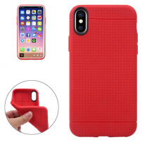Ovitek za iPhone XS / iPhone X - tekstura satja - rdeče