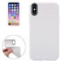 Ovitek za iPhone XS / iPhone X - tekstura satja - bela