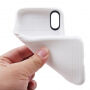 Ovitek za iPhone XS / iPhone X - tekstura satja - bela