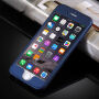 Plastični pokrov za iPhone 6 Plus / 6S Plus s 360 ° zaščito - ščiti spredaj in zadaj - modro