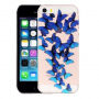 Zaščitna prevleka zasnova za iPhone 5 / 5S / SE (2016) - modri metulji