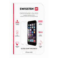 SWISSTEN 2.5D kaljeno steklo vklopljeno iPhone 4 / 4S - trdota 9H - debelina 0,3 mm