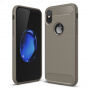 Vzdržen ogljikov pokrov iPhone X / iPhone X - siva