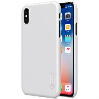 NILLKIN nazaj kritje zaščito zaslona Apple iPhone XS - bela