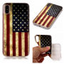 Zadnji pokrov iz plastike za Apple iPhone XS - Ameriška zastava