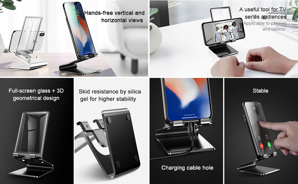 BASEUS elegantno stojalo za iPhone - črna