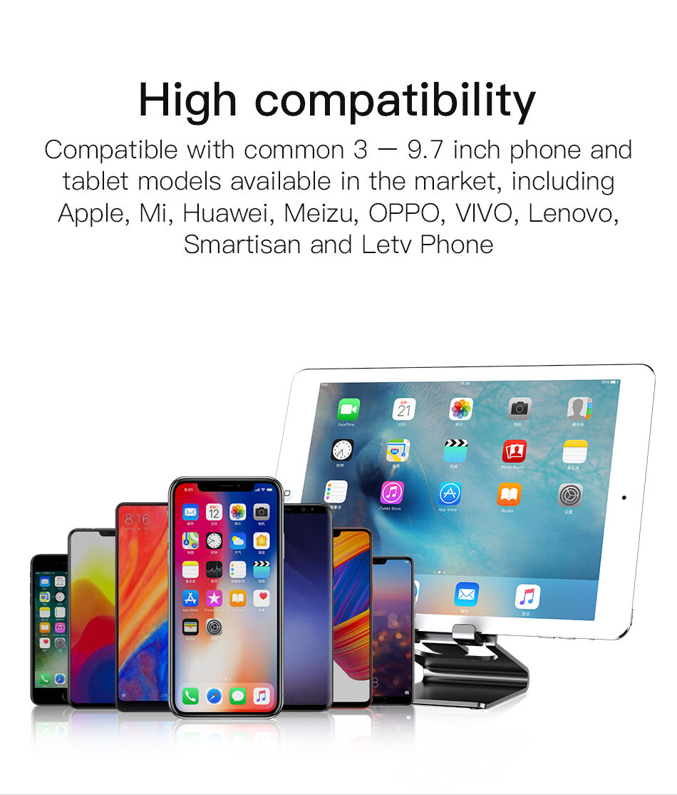 BASEUS elegantno stojalo za iPhone - črna