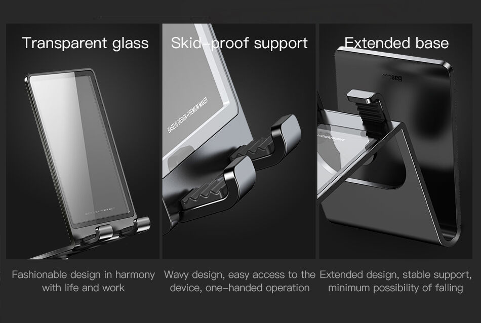 BASEUS elegantno stojalo za iPhone - črna