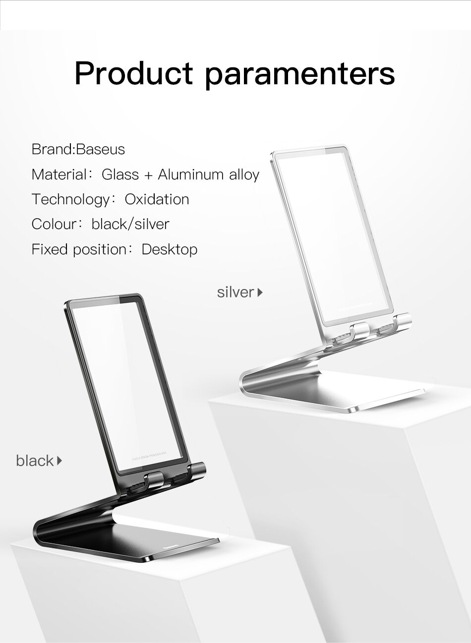 BASEUS elegantno stojalo za iPhone - črna