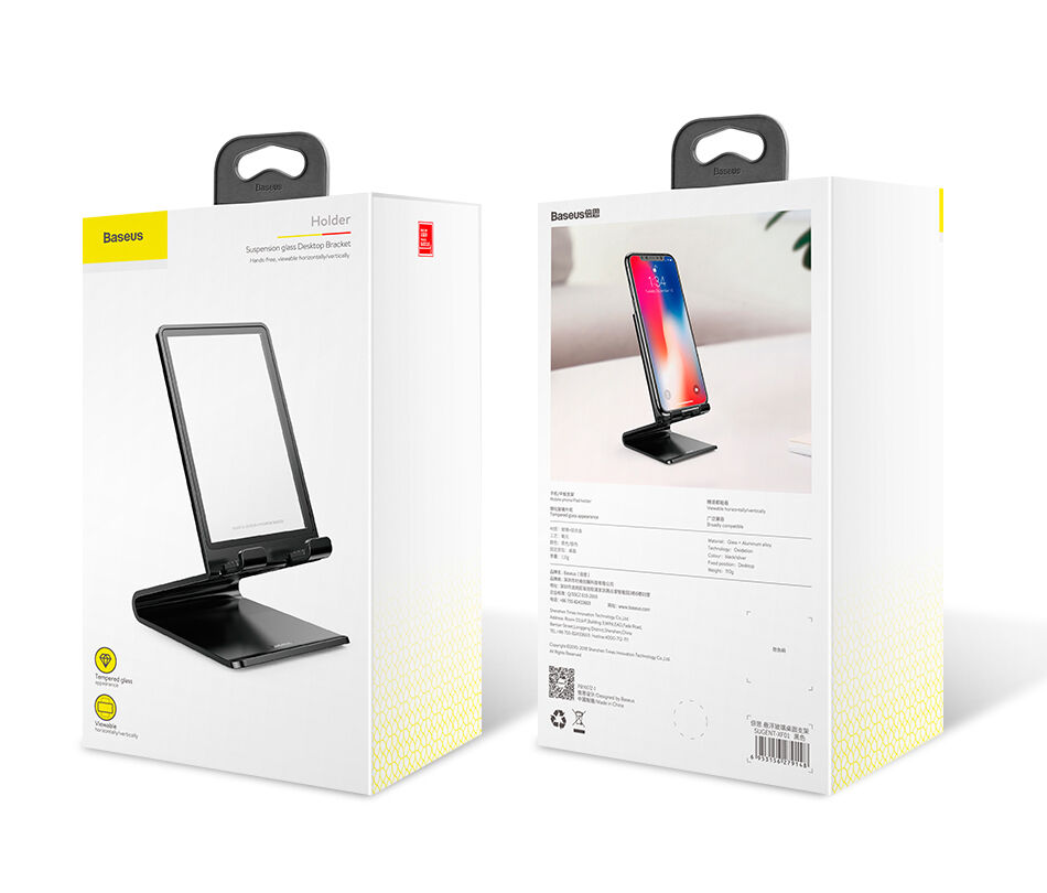 BASEUS elegantno stojalo za iPhone - črna