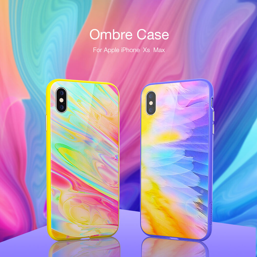 NILLKIN ovitek za Ombre za iPhone XS Max - vijolična