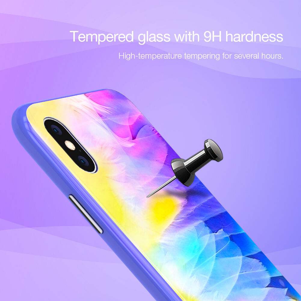 NILLKIN ovitek za Ombre za iPhone XS Max - vijolična
