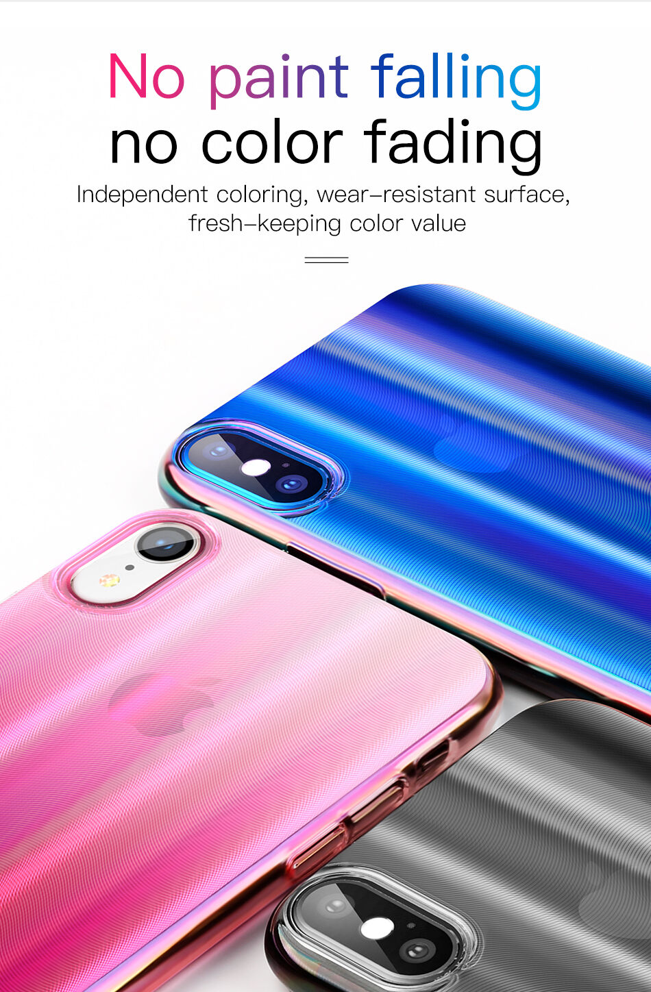 Pokrivalo BASEUS Aurora za iPhone XS - črna