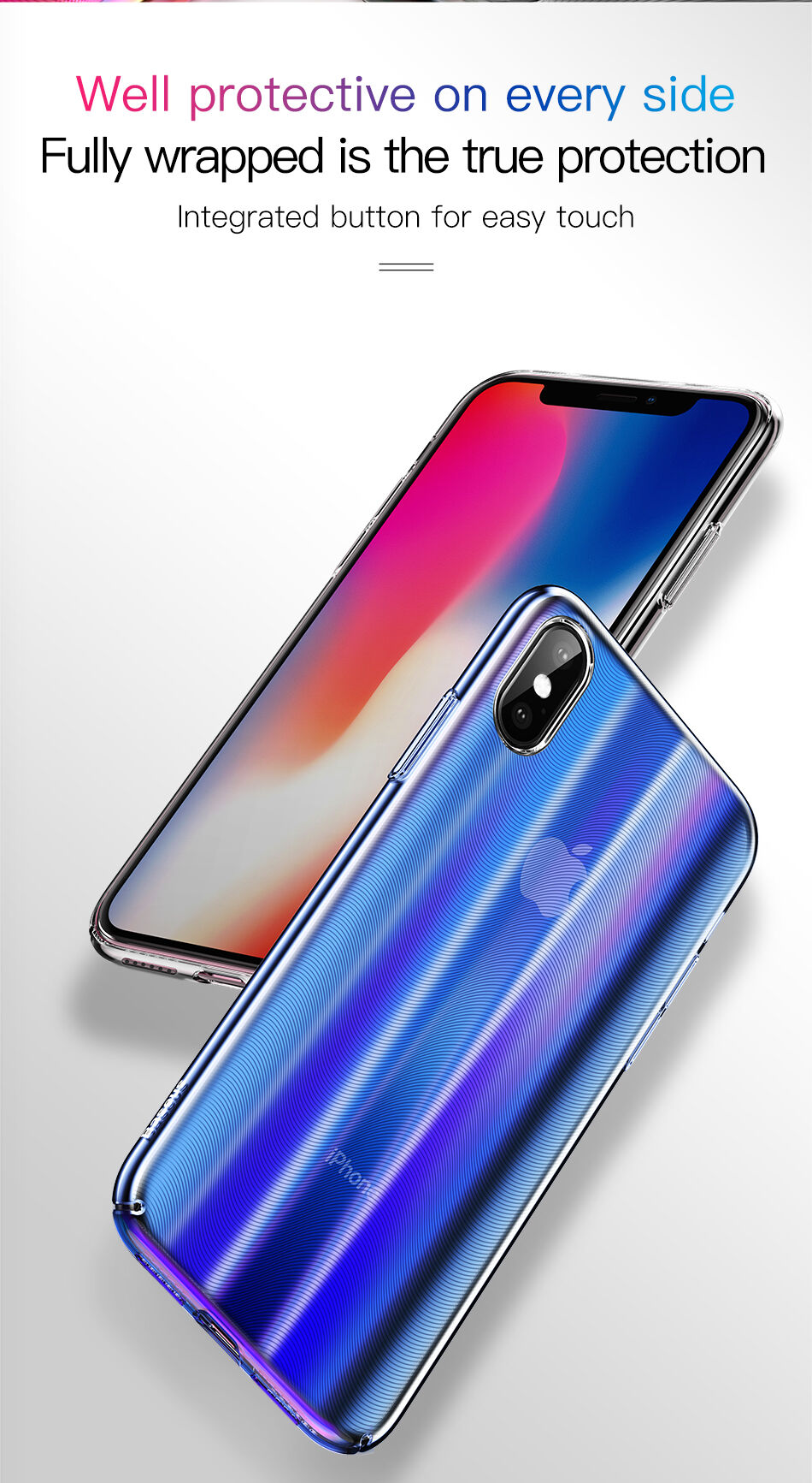 Pokrivalo BASEUS Aurora za iPhone XS - črna