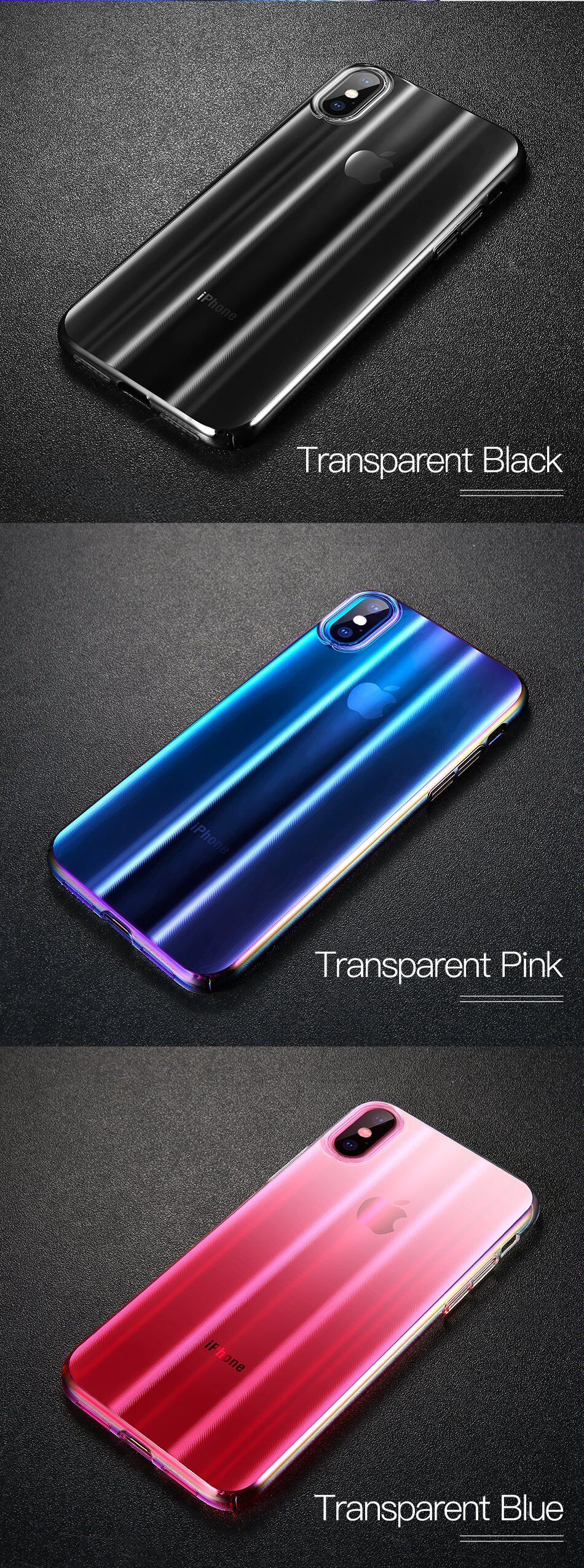Pokrivalo BASEUS Aurora za iPhone XS - črna