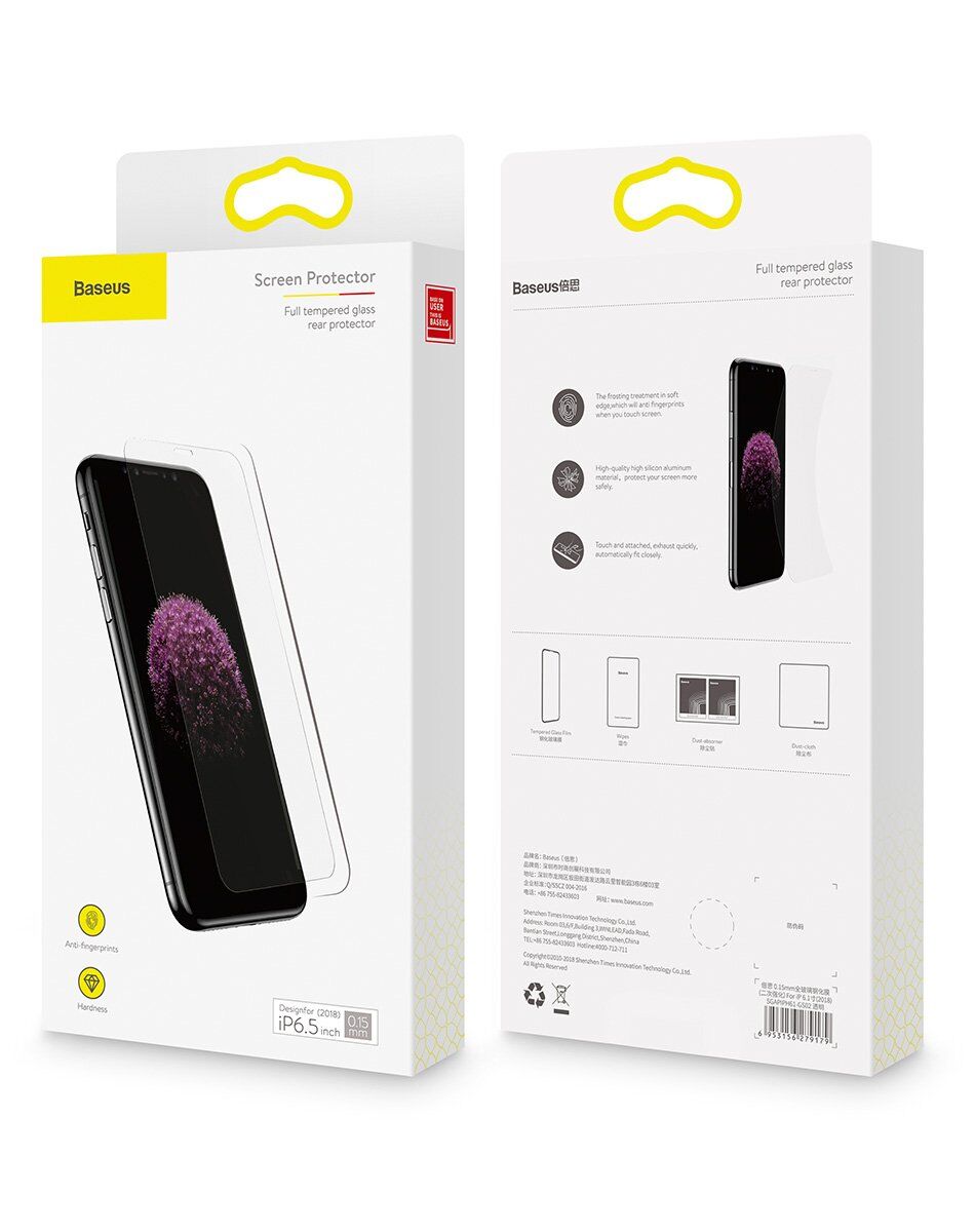 BASEUS Kaljeno steklo proti modri svetlobi za iPhone XR