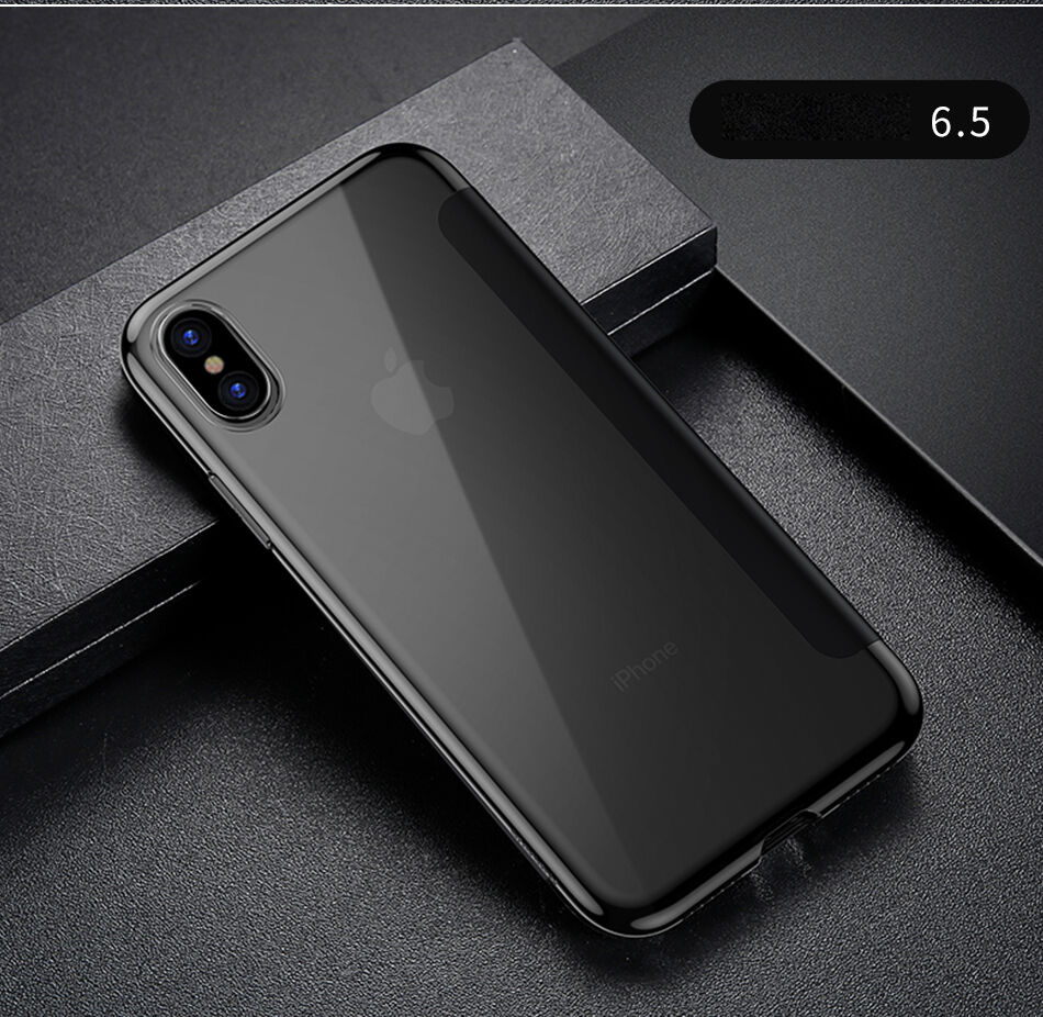 Torba BASEUS za flip za iPhone XS Max - črna