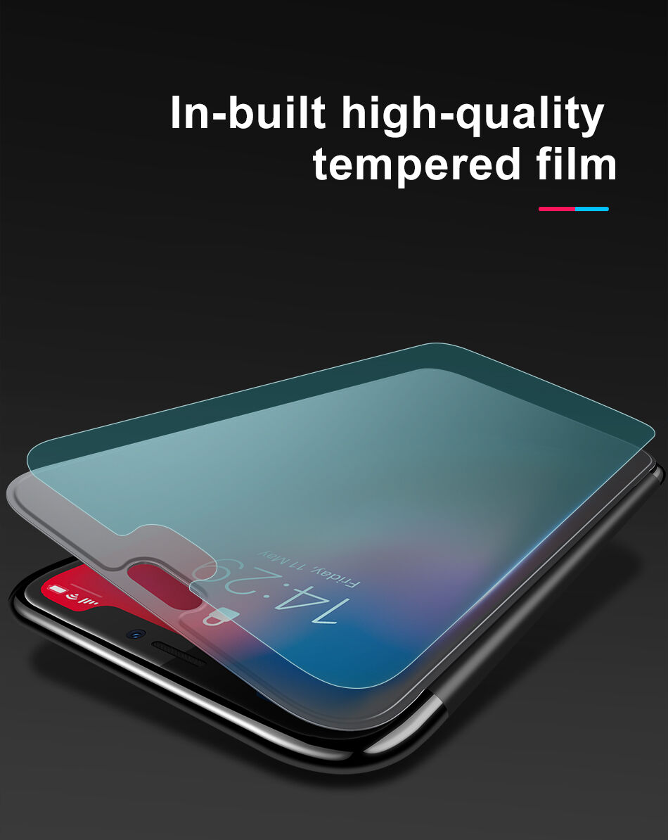 Torba BASEUS za flip za iPhone XS Max - rdeče