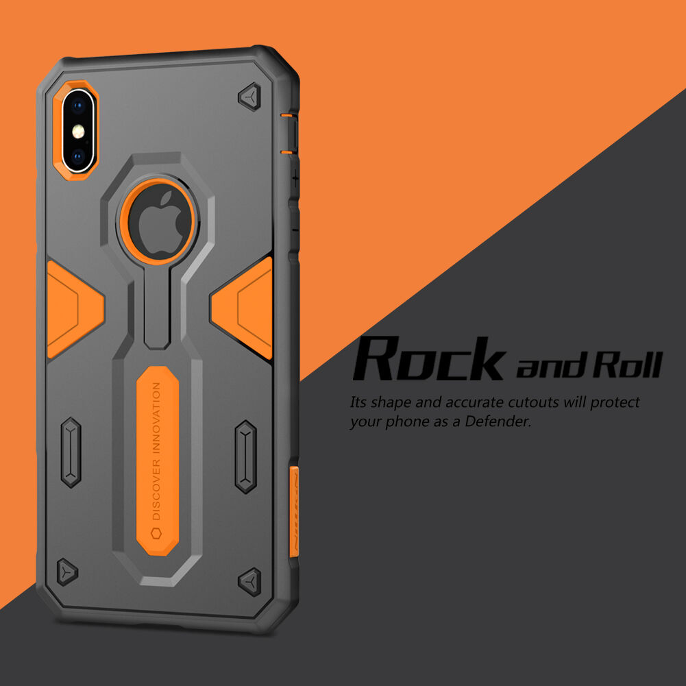 NILLKIN Defender II vzdržljiv pokrov iPhone XS Max - črna