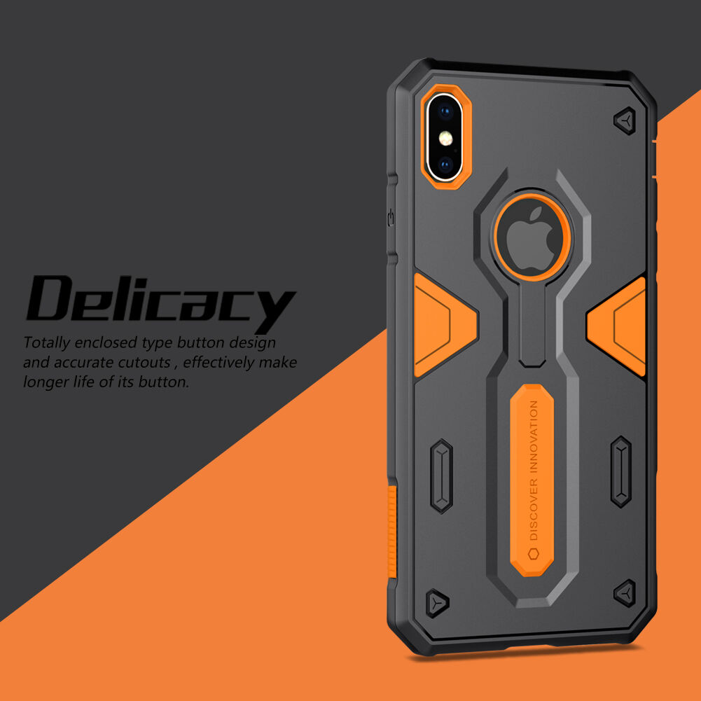NILLKIN Defender II vzdržljiv pokrov iPhone XS Max - črna
