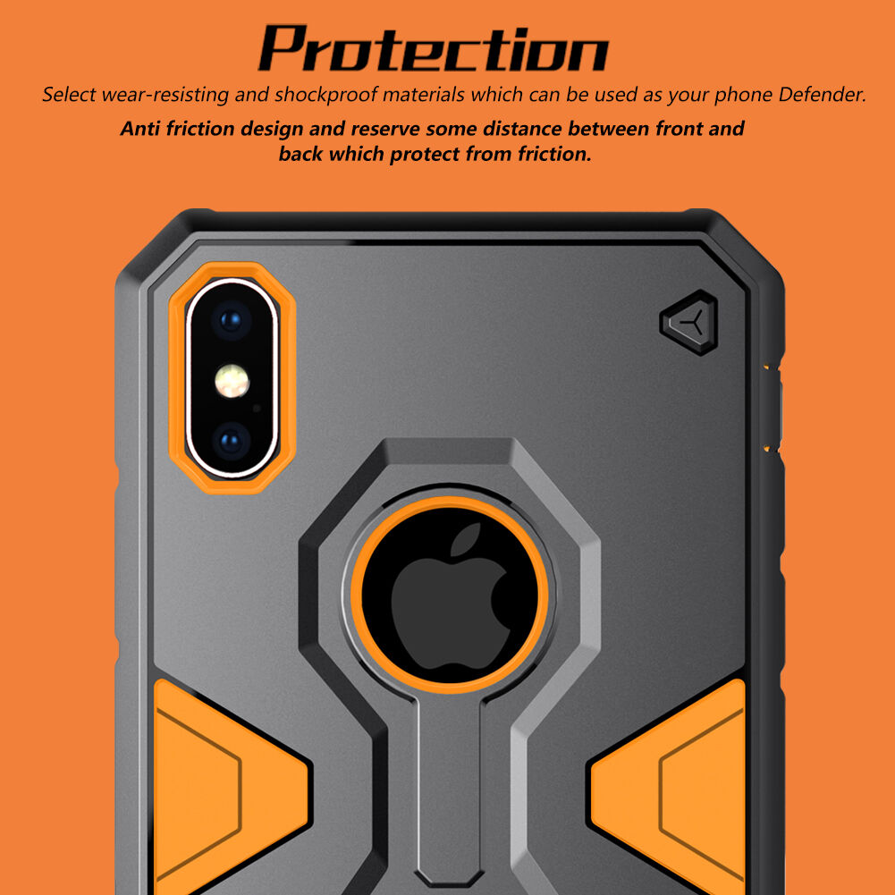 NILLKIN Defender II vzdržljiv pokrov iPhone XS Max - črna