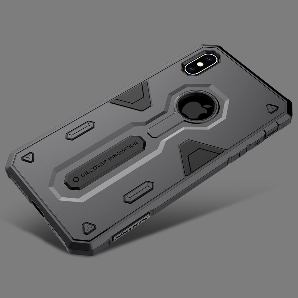 NILLKIN Defender II vzdržljiv pokrov iPhone XS Max - črna