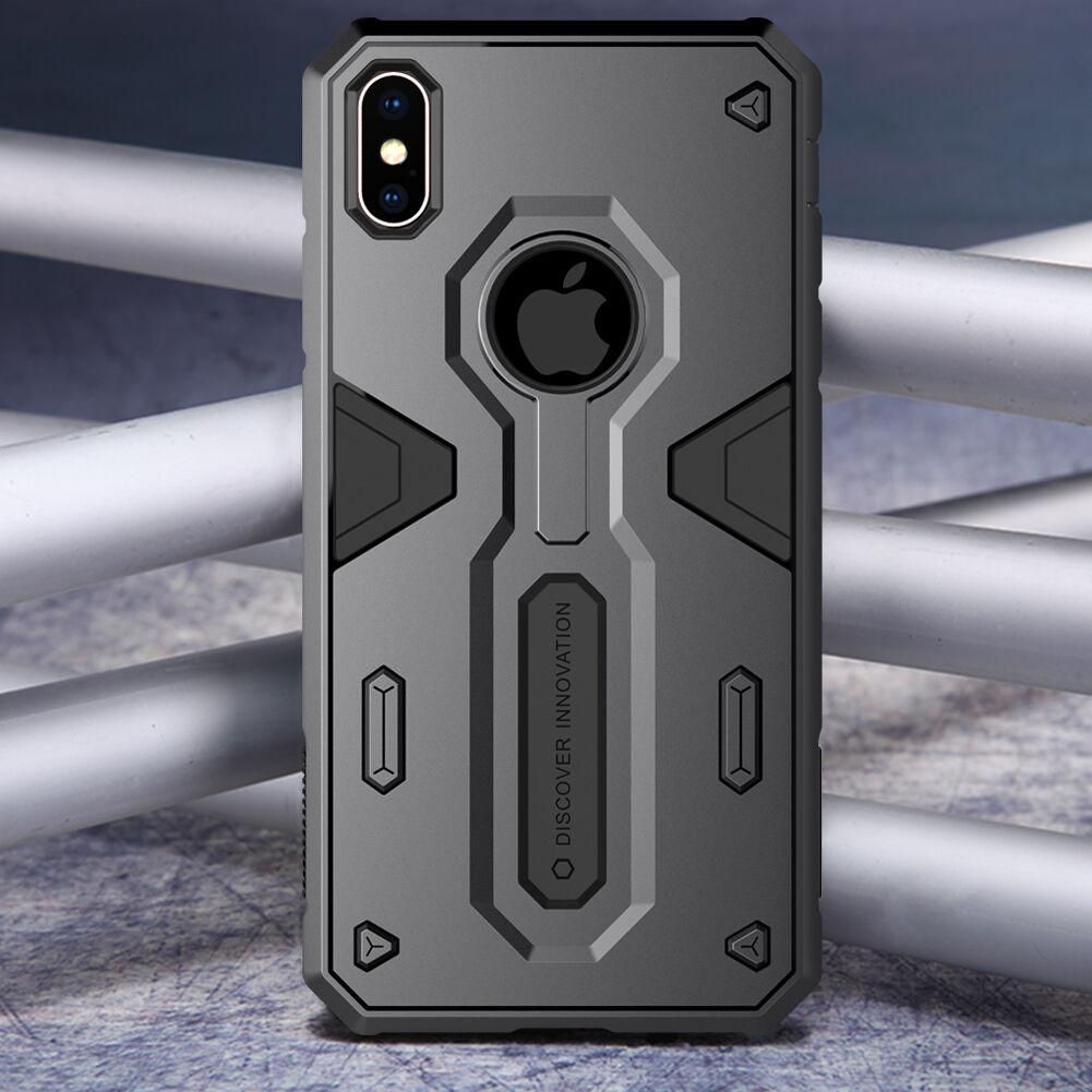 NILLKIN Defender II vzdržljiv pokrov iPhone XS Max - črna