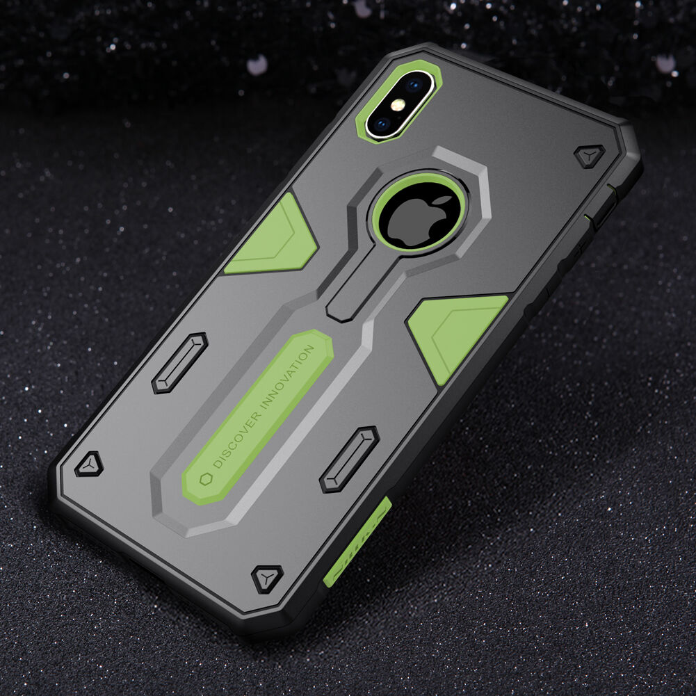 NILLKIN Defender II vzdržljiv pokrov iPhone XS Max - zelena