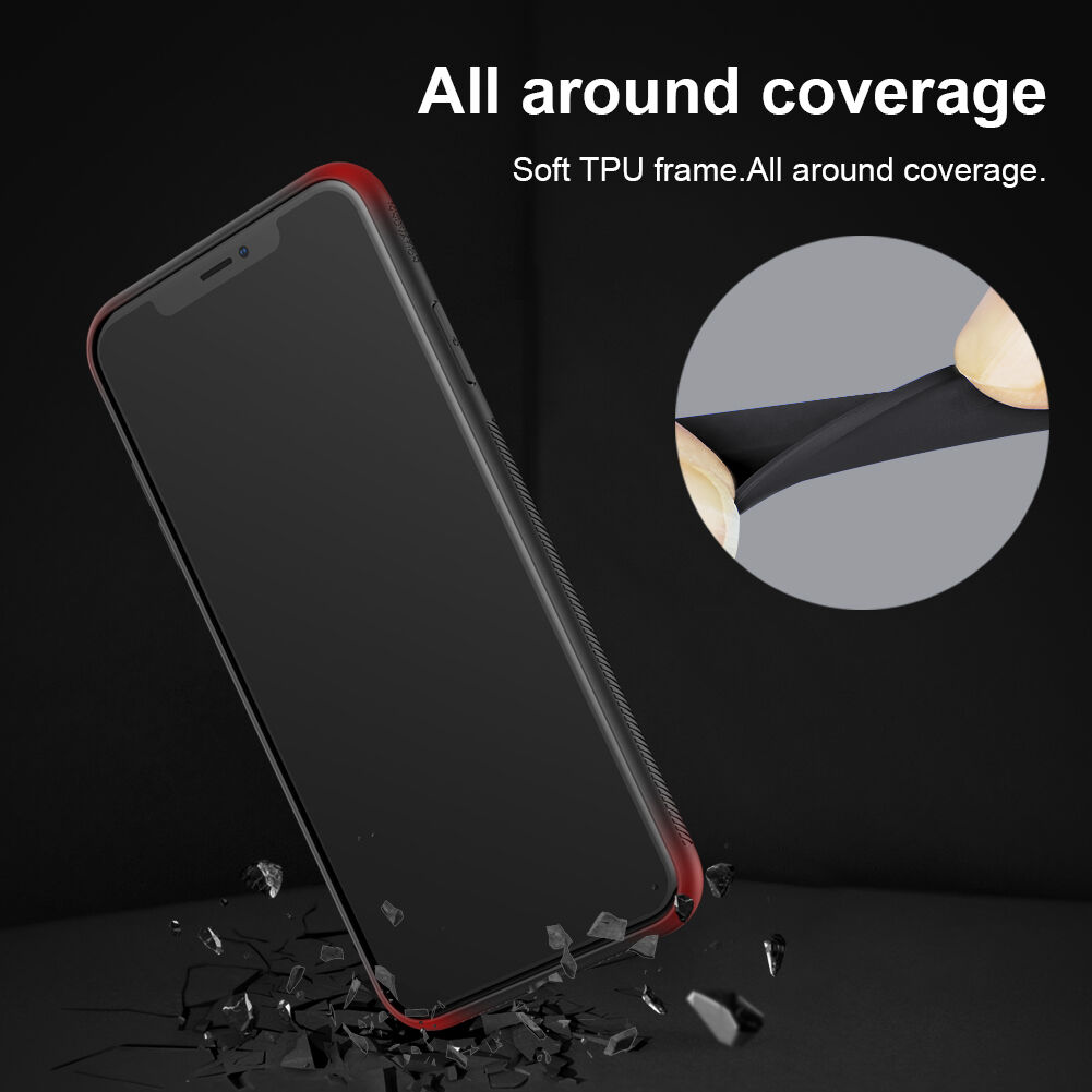NILLKIN Spacetime ovitek s steklenim hrbtom za iPhone XR