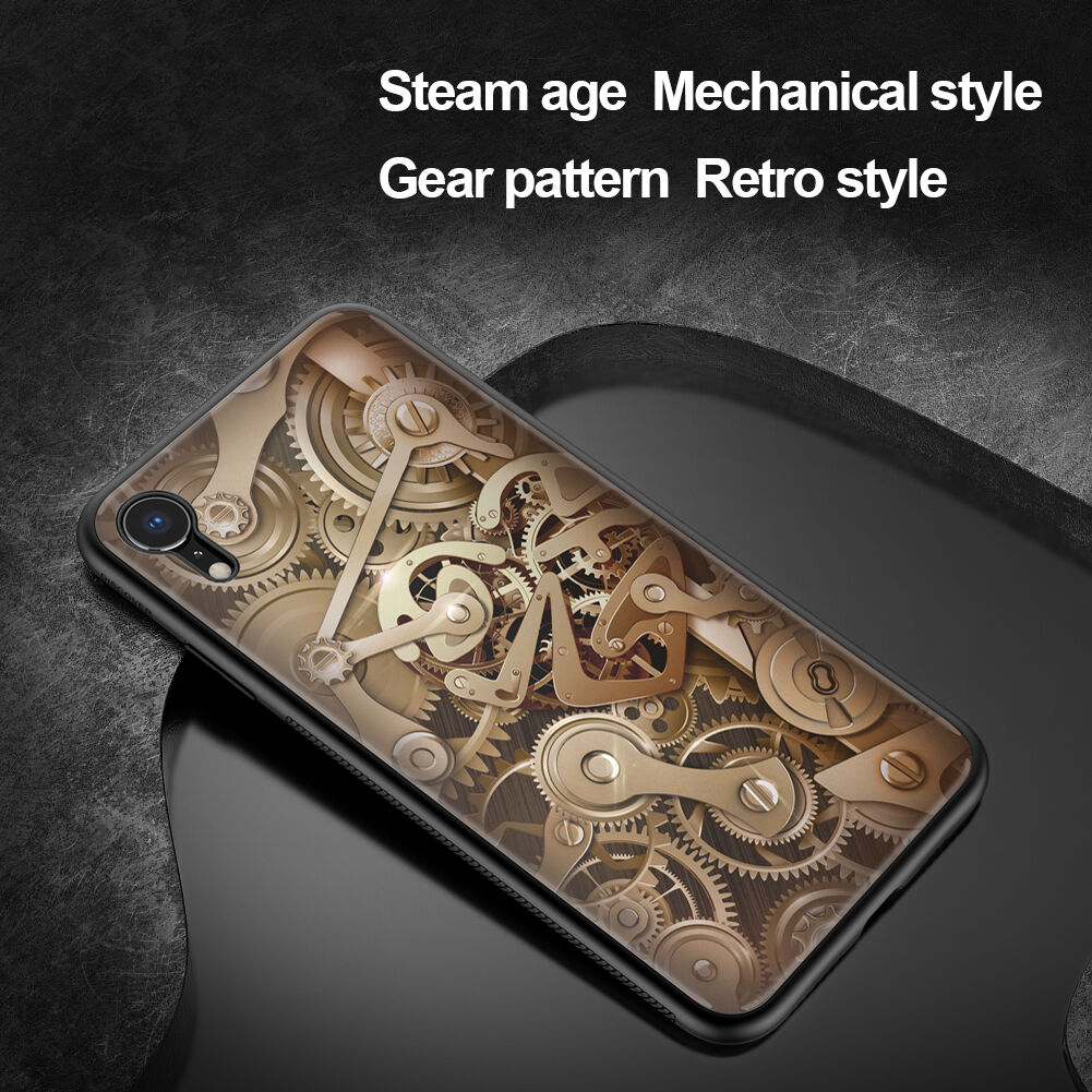 NILLKIN Ovitek za gonilo s steklenim hrbtom za iPhone XR