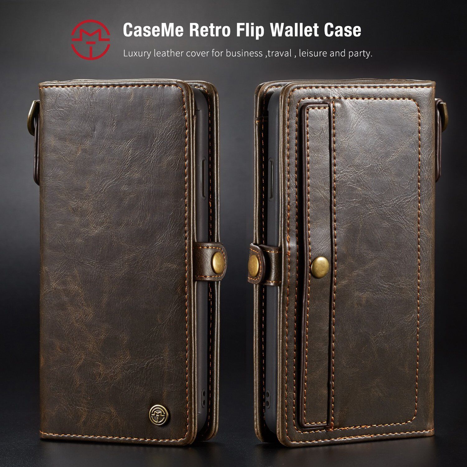 CASEME 2in1 snemljiva torbica za iPhone XS Max - rdeče