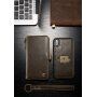 CASEME 2in1 snemljiva torbica za iPhone XS Max - rjava