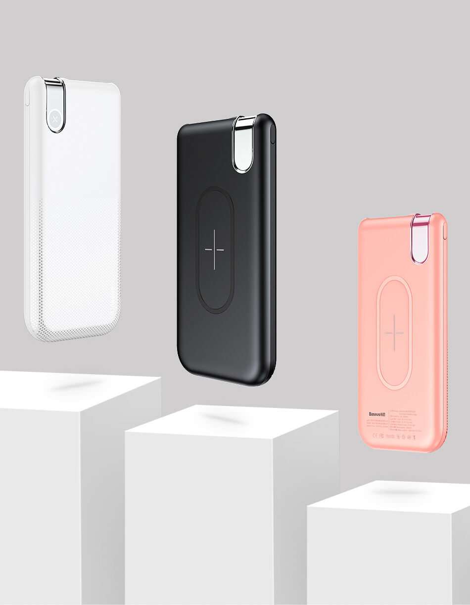 BASEUS power bank 10000mAh z brezžičnim polnjenjem - črna