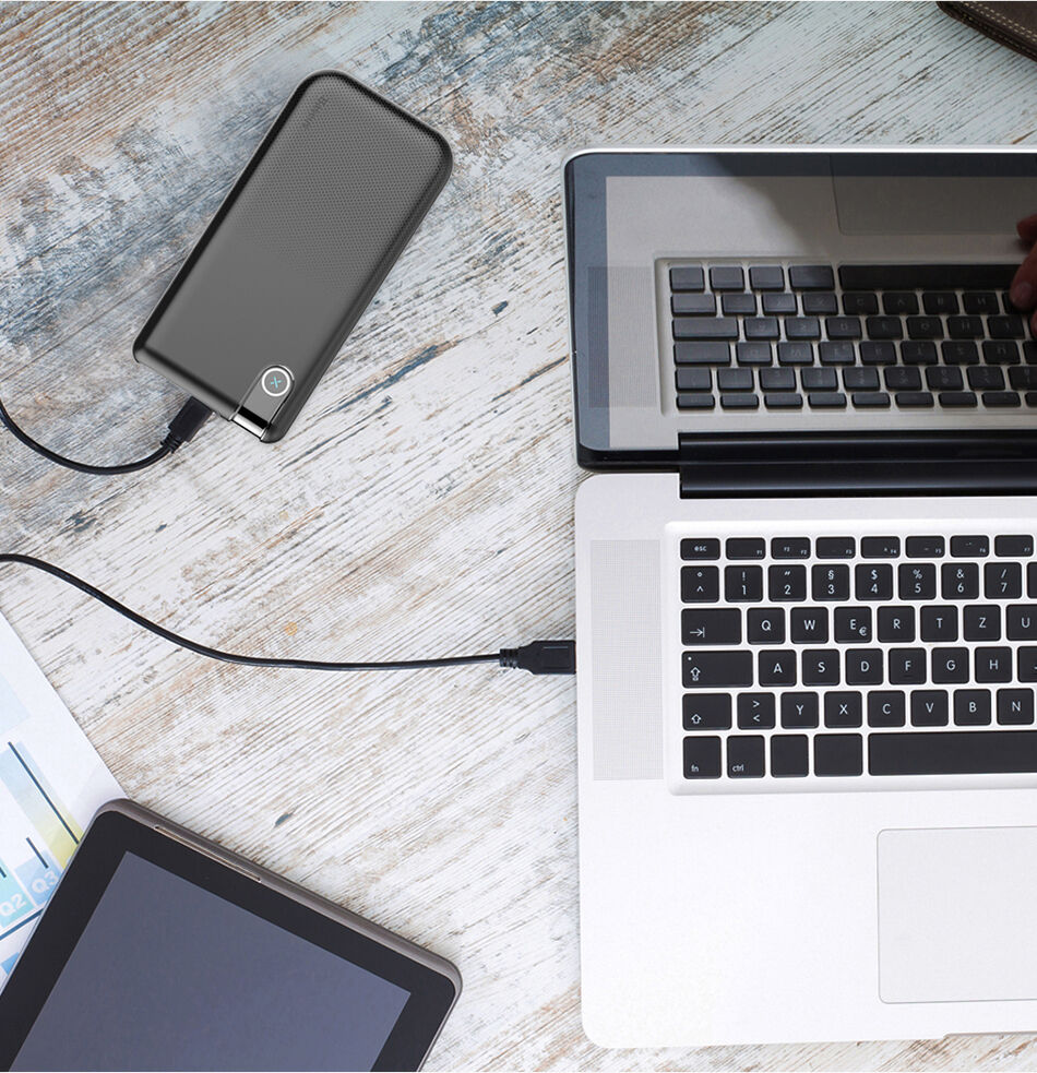 BASEUS power bank 10000mAh z brezžičnim polnjenjem - črna