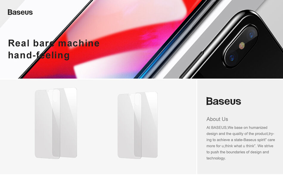 BASEUS kaljeno steklo za sprednjo in zadnjo stran za iPhone XS Max