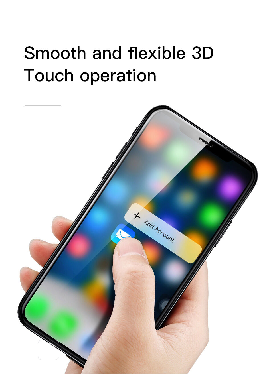 BASEUS kaljeno steklo za sprednjo in zadnjo stran za iPhone XS Max