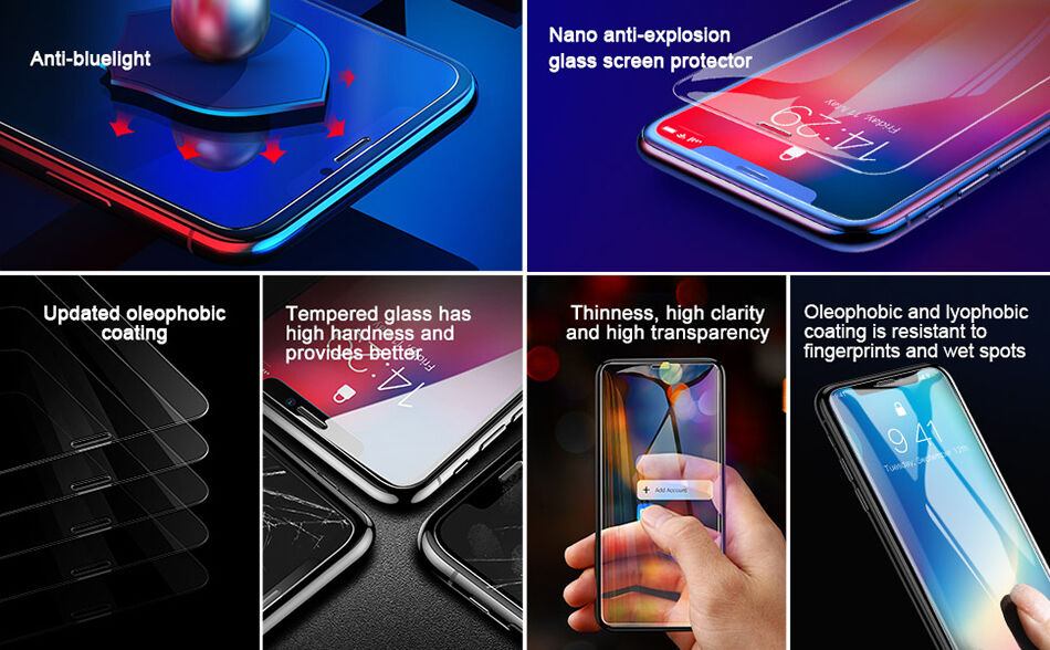 BASEUS kaljeno steklo za iPhone XS Max - jasno