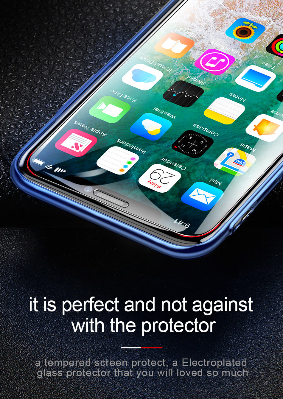 BASEUS kaljeno steklo za iPhone XS Max - jasno
